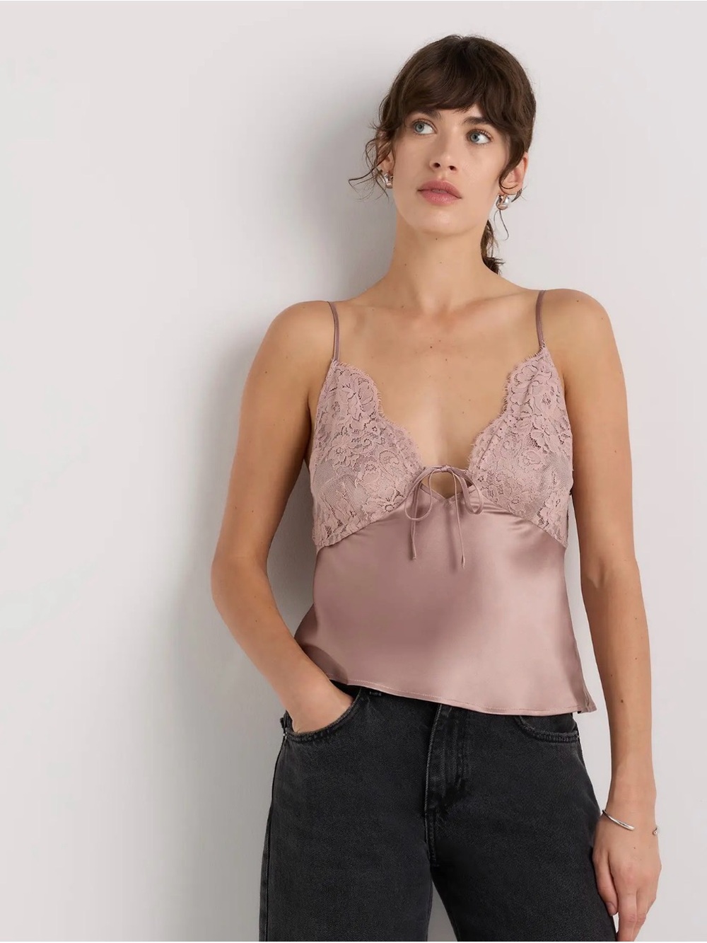 NWOT Quince 100% Washable Silk Cutout Top